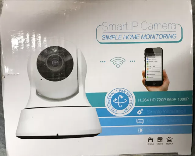 720p Wifi IP Camera Überwachungskamera HD Innen Webcam Wlan Funk IR Nachtsicht