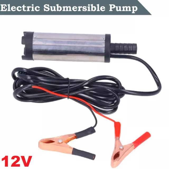 12V Aluminium Diesel Fuel Pump Submersible Transfer Vessel Water Oil Pump Auto