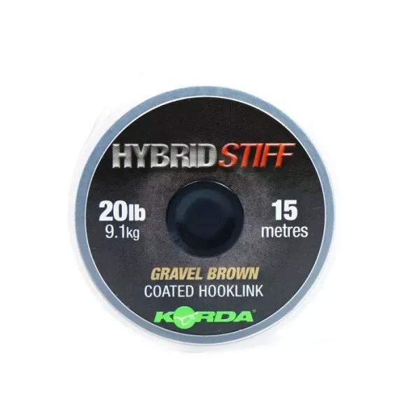 Korda Hybrid Stiff 15m - 20 lb/Gravel Brown