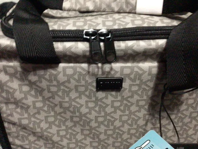 DKNY Grey & Black Thermal Lunch Tote Bag Cooling Handbag - Brand New