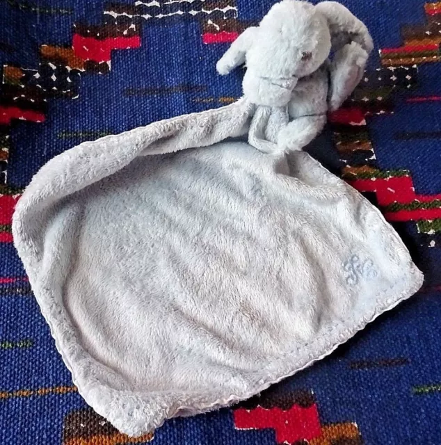 Cp/ Doudou Mouchoir Tartine Et Chocolat Lapin Bleu Tbe