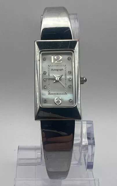 MARKS SPENCER Autograph Ladies Watch a Mother Of Pearl Silver Bracelet used 9.99 PicClick UK