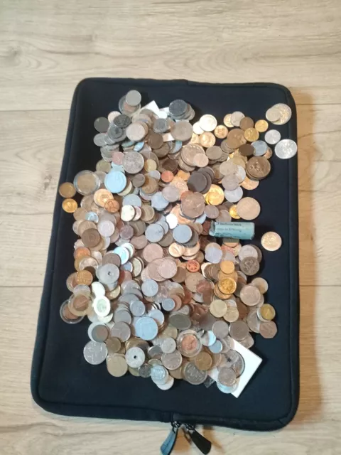 Konvolut 2,3 Kg  Münzen aus aller Welt Sammler alt Neu
