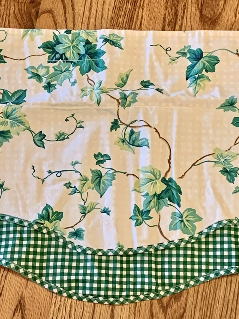 Cefa de jengibre blanca Waverly Classics inglesa verde hiedra 76"" x 15"" - 2,5"" bolsillo