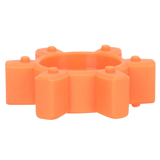 Pflaumenkupplung Gummi Flexible Klauenkupplungsmatte Pflaume Kupplungspad Orange