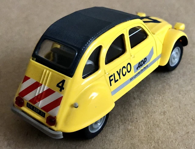 Voiture Miniature Norev Jetcar Citroën 2 CV 6 Jaune – Échelle 1:43, Avec Boîte