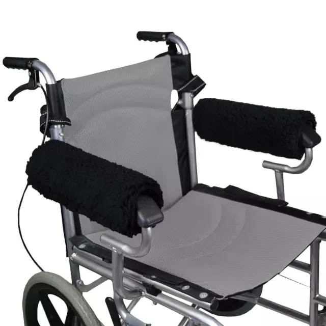 1 paire de coussinets d'accoudoir pour fauteuil roulant, support de protection