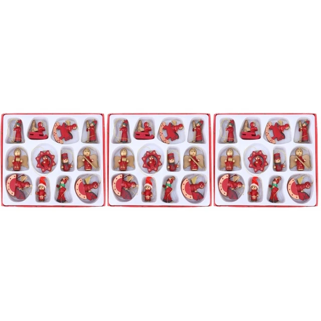 36 Pcs Charmes De Noël Fournitures Décoration Fête Décorations