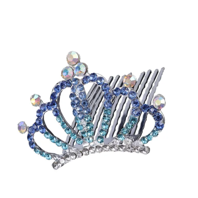 Girls Headband Crown Crystal Headpiece Kids Royal Hair Jewelry Decor Wedding