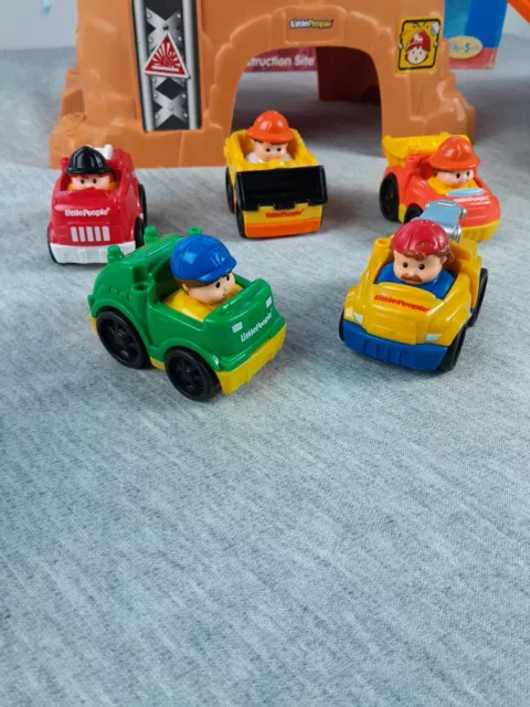 Little People Wheelies Play N Go Construction Site Fisher-Price 5 Cars 2