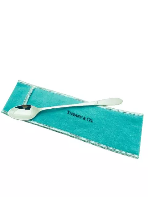 Tiffany & Co. Sterling Silver Iced Tea Ice Cream Faneuil 6" Spoon - Pouch - A