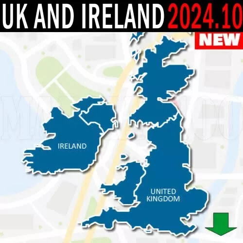 UK AND IRELAND Navigation Maps Gps 2024.10 For Garmin Devices 12.99