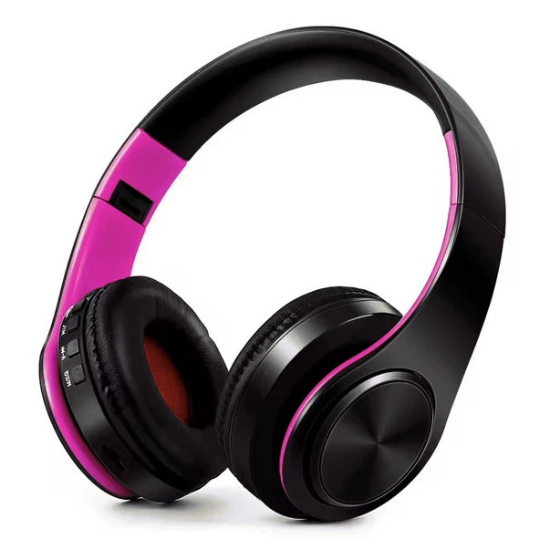 Casque Audio Supra-auriculaire Sans Fil Pzuryhg - Réduction De Bruit, Pliable, Autonomie 80h - Bluetooth 5.3, Confortable