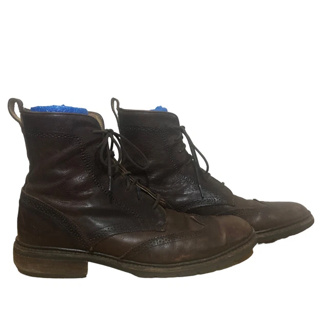 Warfield & grand colby tan wingtip ankle clearance boot