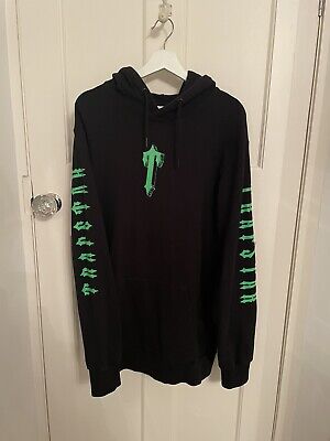trapstar hoodie black and green