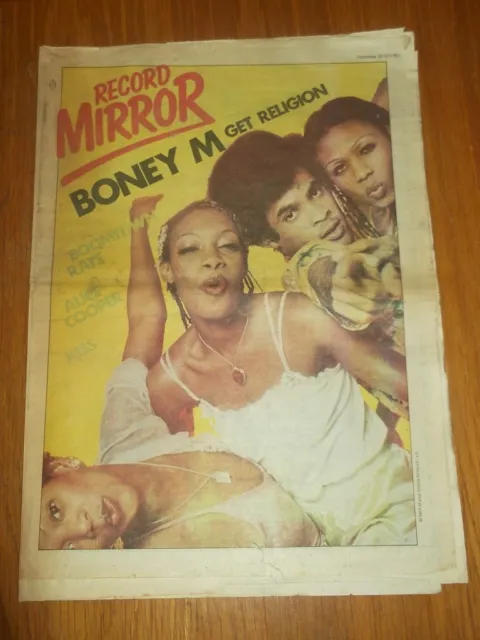 Record Mirror December 16 1978 Boney M Boomtown Rats Alice Cooper Kiss Queen