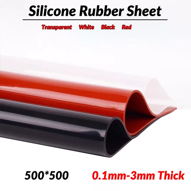 Silikon Gummi Platten Weich Gummiplatte Transparent Gummimatte Dicke 0