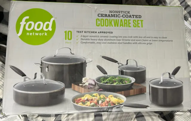 Food Network™ 10-pc. Soft-Grip Cookware Set