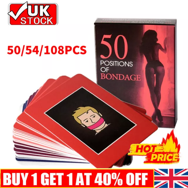 Fun SEX CARD GAME - Adult Sexual Position Couples Foreplay UK STOCK