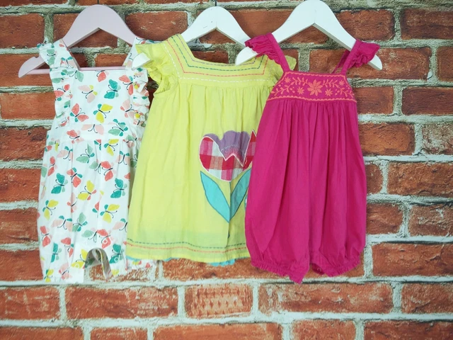 Pacchetto Bambina Età 3-6 Mesi John Lewis Gap Romper Abito Estivo Floreale 68Cm