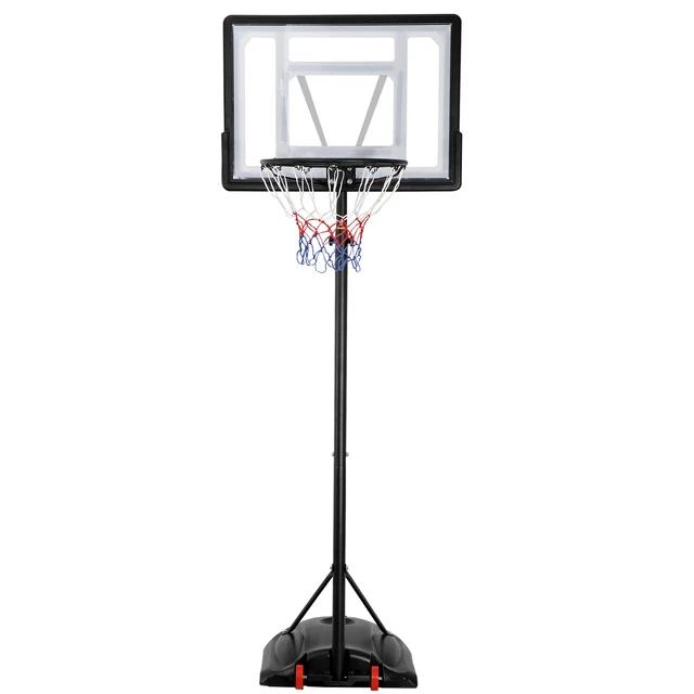 PORTABLE BASKETBALL HOOP Outdoor Goals System Adjustable w/PVC
