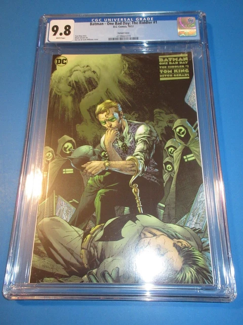 Batman One Bad Day the Riddler #1 Jim Lee Variant CGC 9.8 NM/M Gorgeous Gem Wow