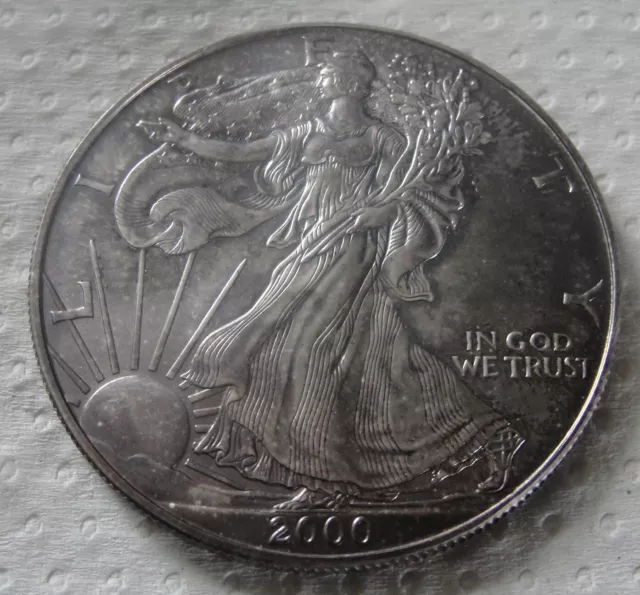Silbermünze  USA  American Silber Eagle  Liberty  1 Dollar 1 oz 2000 999 Silber