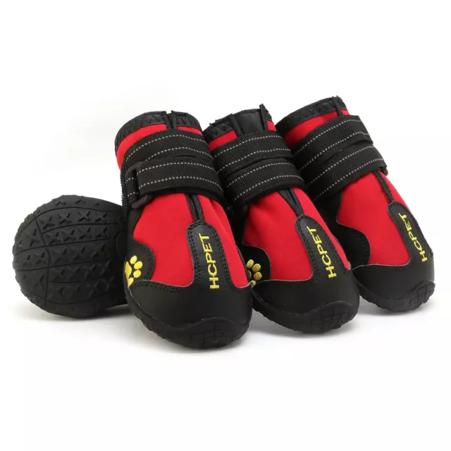 Chaussures imperméables pour chien Lot de 4 pièces Bottines