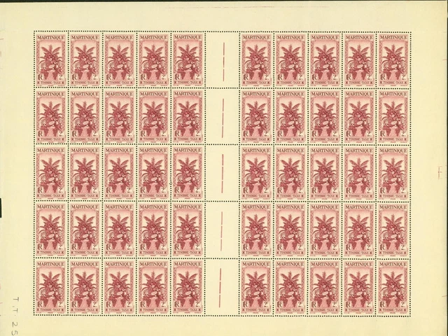 French Martinique 1933-MNH stamps. Yvert Nr.: 21. Sheet of 50...(EB) AR1-01201