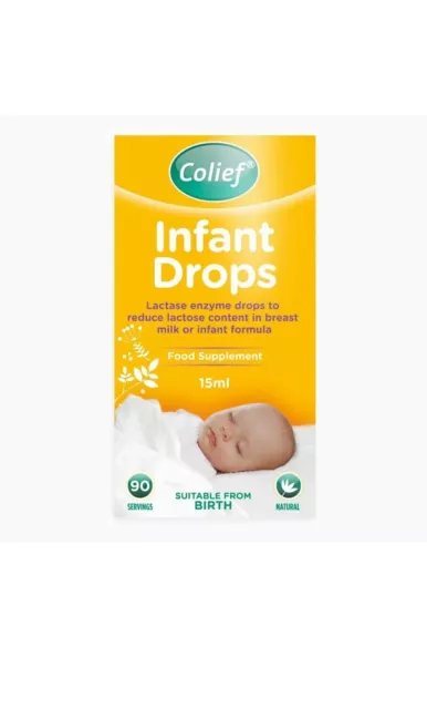 Colief Infant Drops Lactase Enzyme for Baby Calming Colic 15ml Long Expiry Date