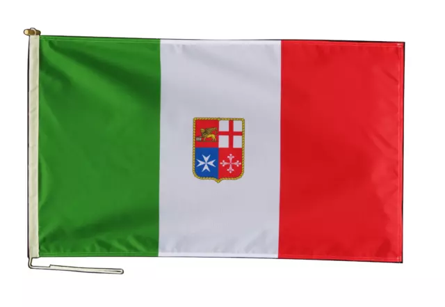 Italy Merchant Ensign Flag 3'x2' (90cm x 60cm) With Rope and Toggle - LAST ONE