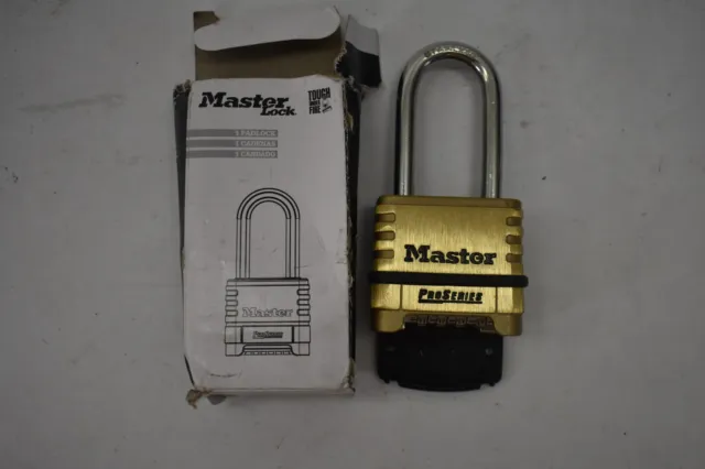 Master Lock Pro Series Set Our Own Combination Padlock Lock 2-1/4" W Brass