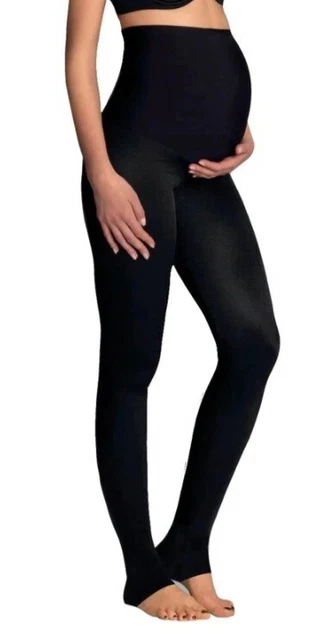 ANITA Lymph O Fit Werdende Mami Kompressionshose Gr 46  schwarz, hoher Bund