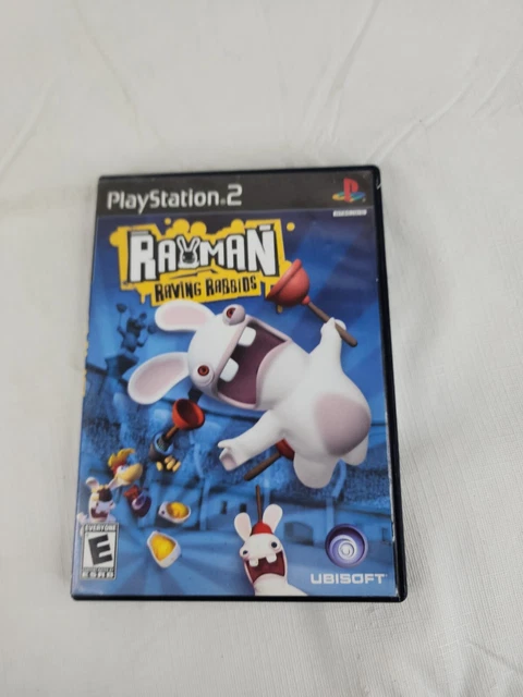RAYMAN RAVING RABBIDS PlayStation 2 PS2 Black Label Complete w/ Manual ...