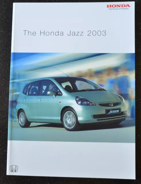 Honda Jazz 2003 Range Brochure ( S Se Sport) English Text/Uk Mkt. Vgc