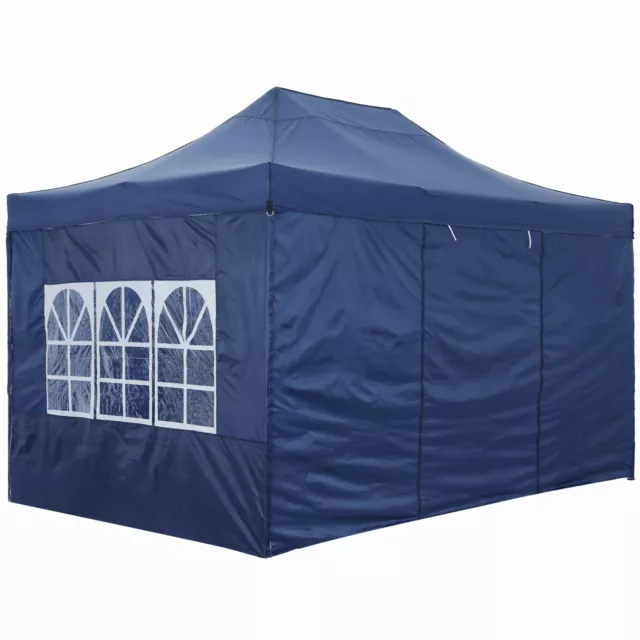 Pavillon 3x3/3x4,5m Wasserdicht Faltpavillon Partyzelt Gartenzelt UV Schutz 50+