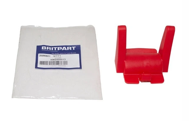 Red Tow Hitch Cover/Blanking Plug For Land Rover LR3, LR4, Range Rover Sport (2005-2009) - BRITPART
