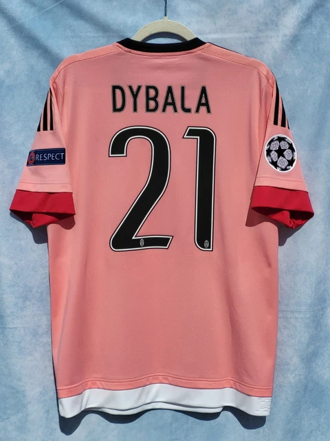 MAGLIA SHIRT ADIDAS Juventus 2015-2016 Dybala 21 Rosa Pink M