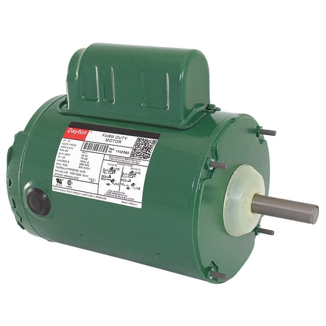 DAYTON 1YAZ3 Poultry Fan Mtr,PSC,TEAO,1/2 HP,60 Hz