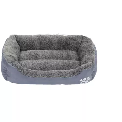 Petit tapis de lit pour chat gris maison toutou chiot coussinet cadeau