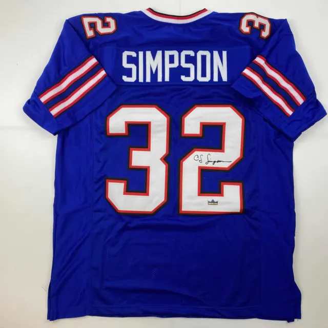 Facsimile Autographed OJ O.J. Simpson Buffalo Blue Reprint Jersey Size Men's XL