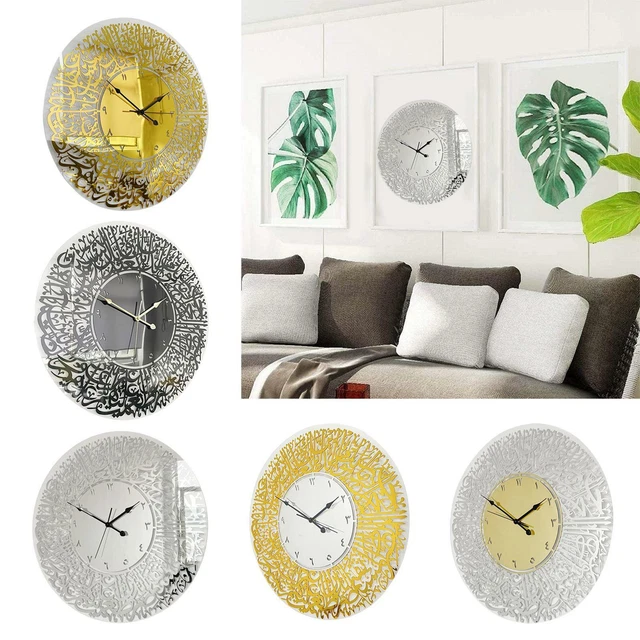 Lowell Orologio Da Parete Cromato Con Quadrante Grigio Metallizzato E