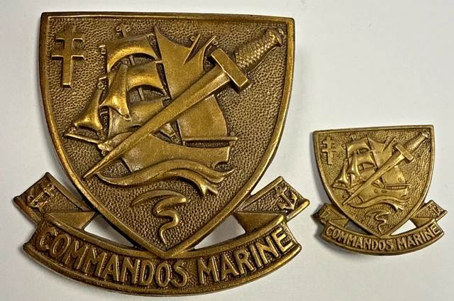 Toe 2 Toe Insigne De Béret Bronze Commando De Marine - Patch Militaire Authentique
