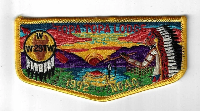 OA 291 Topa Topa S47 1992 NOAC Flap YOR Bdr. Ventura County CA [IND-0849]