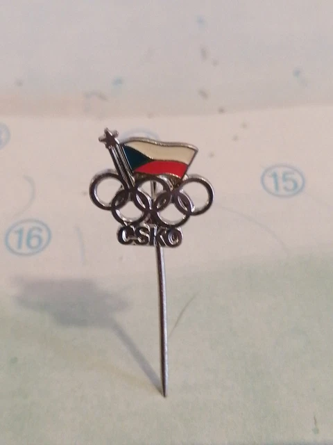 Épingle à Cravate Broche Ancienne Jeux Olympiques Yougoslavie - Argentée, Occasion Très Bon état