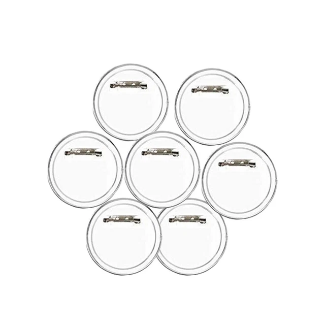 Lot De 100 Badges à Bouton Avec épingle Acrylique 58 Mm - VidaXL, Pour Artisanat