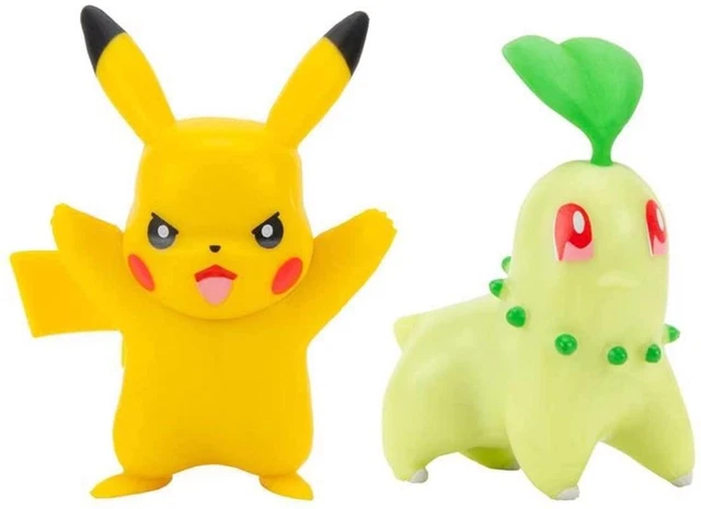 Pokémon pack 3 figurines battle figure set pikachu 8, perrserker, hawlucha 5 cm