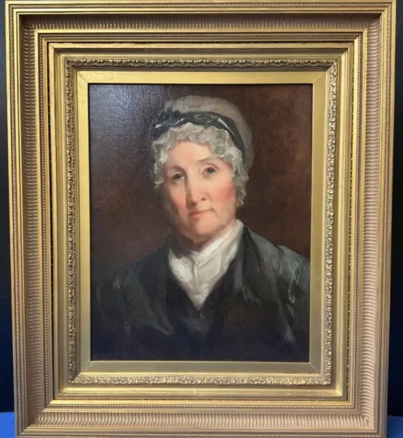 Early 19th Century John Neagle Portrait Oil Painting Hand Signed w/ Inscription