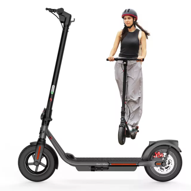 SISIGAD Electric Scooter Adults Peak 500W Motor 10"Solid Tires for Adults