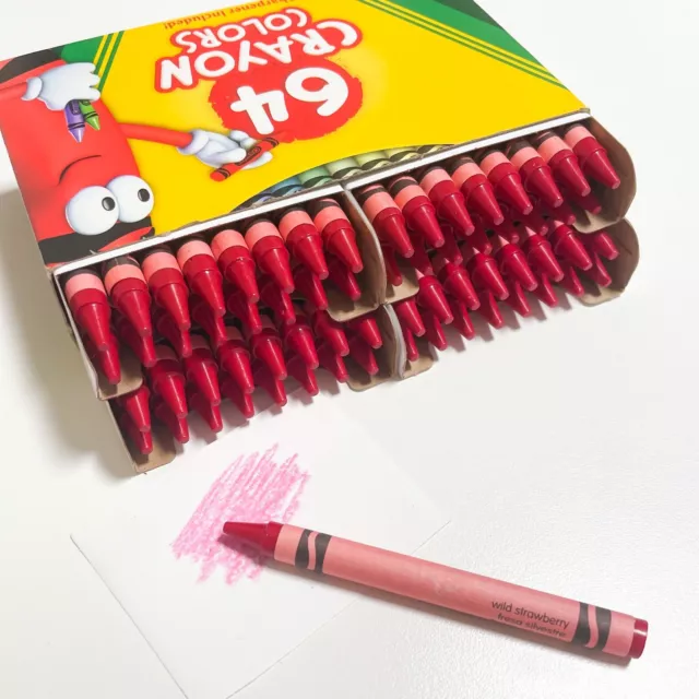 Bulk Crayola Crayons - Wild Strawberry - 24 Count - Single Color Refill x24